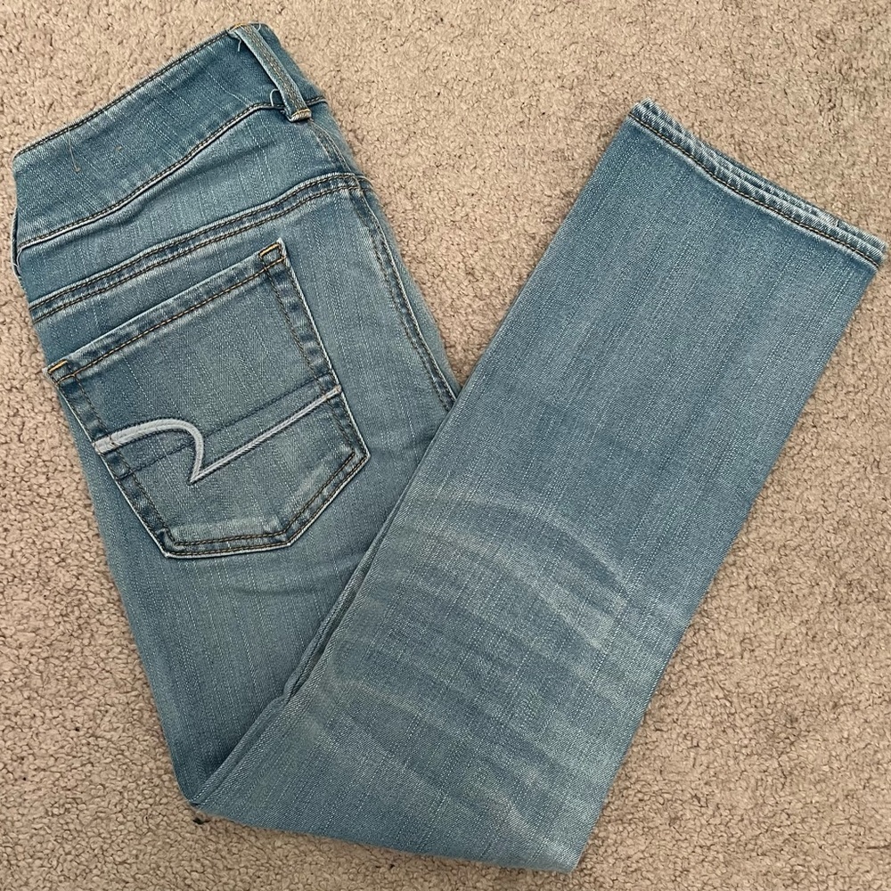 🆕American Eagle Artist Crop Super Stretch Jeans. Size 2 Regular, Jegging. NWOT